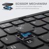 Foldable Keyboard, Tri-Fold Portable Wireless Bt Keyboard with Touchpad Travel Pocket Keyboard Multi Devices Tablet Phone Computer External Universal Keyboard view 3