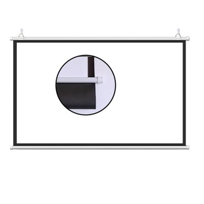 30in 40in 50in 60in 72in Projector Screen, Portable 16:9/4:3 4K HD Indoor Outdoor Projection Screen Manual Pull Down, Movie Screen for Indoor Outdoor Home Theater Backyard Cinema(16:9,30in)