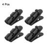 HARFINGTON 4pcs Headphone Wire Clips 1.42" Length Small Headset Cable Clamp Earphone Earplugs Cable Clothing Clip Earpiece Clamp Microphone Cord Hooks for 2-4mm Dia Round Wire, Black view 3