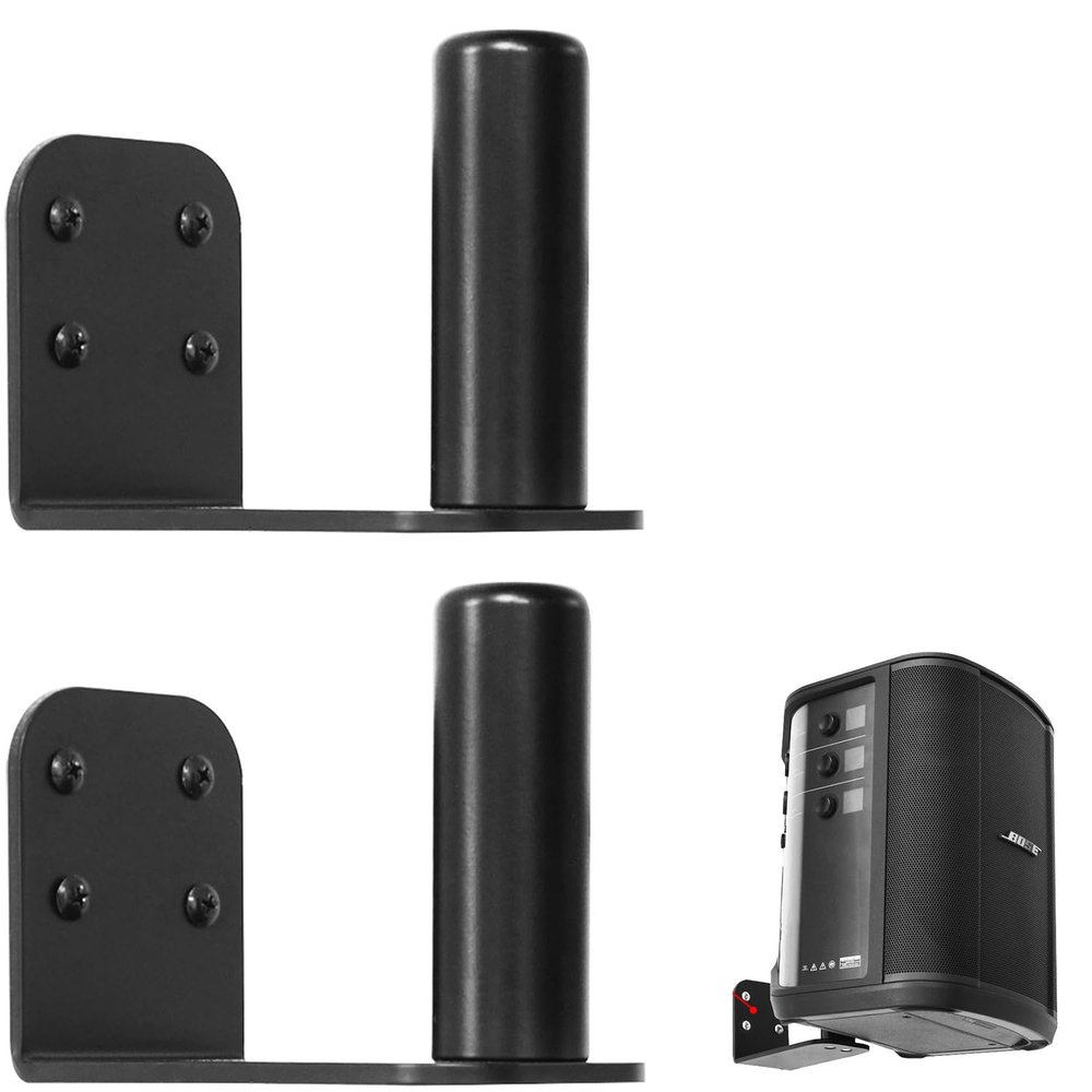Aokicase Compatible with Bose S1 Pro+ Speaker Holder Wall Mount Bose S1 Pro+ Stand Bracket Accessories Rack, for Home Speaker Systems (Black) 2 Pieces