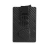 Bluetooth Anti-Lost with Wallet Tracker Works for Find My(iOS)- Anti-Lost [Left Behind Reminder ] Slim Pop Up Card Case in Leather Money Clip (Carbon Fiber Black) view 1