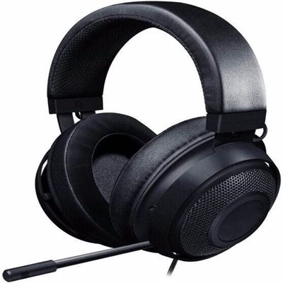 HOUDISAM On-Ear Headphones with Microphone, Lightweight Folding Stereo Bass Headphones with No-Tangle Cord(Black)