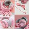HOUDISAM On-Ear Headphones with Microphone, Lightweight Folding Stereo Bass Headphones with No-Tangle Cord(Black) view 4