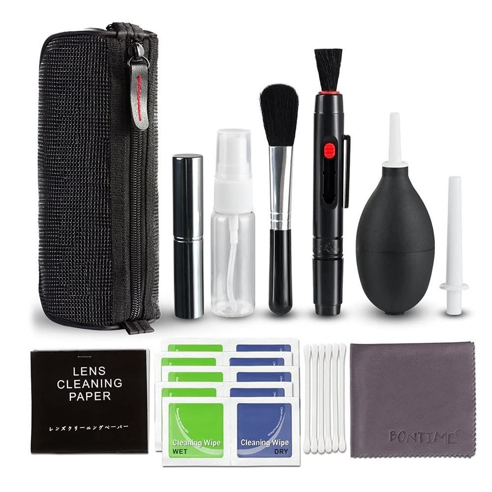 10 - in - 1 Camera Lens Cleaning Kit - Camera Lens Cleaner and Camera Accessories, Including Lens Blower/Swabs/Cleaning Cloth/Cleaning Pen/Cleaning Brush
