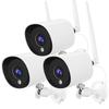 3-Pack 2K Wireless Outdoor Security Camera  3MP IP66 Waterproof Camera with Night Vision, Motion Detection, Cloud Storage, Alexa & Google Assistant Compatible view 1