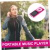 Yardenfun Compact Digital Music Player Screen Pink Player Photo Viewer USB Port Lightweight and Portable for Music and Video Enjoyment view 3
