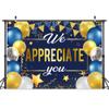 20X10ft Thank You Banner Photo Backdrop We Appreciate You Photography Background, Medical Assistant Decorations Employee Backdrops Photo Booth Prop Wall Decor Tablecloth view 2
