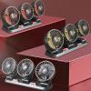 Car Fan 360 Degree Adjustable 3 Head Air Fan Automotive Electric Fan USB 5V/12V/24V Fan 2 Speeds Car Fan for Car view 3