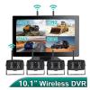 10'' AHD Wireless Touch Screen Digital DVR Recorder Reverse Backup Camera With WiFi Monitor,Compatible With Truck/Trailer/RV/Pickups/Bus/Car(Add 1 camera,128G) view 3