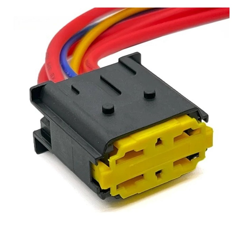 DLAHPJPT Automotive Electrical connectors 1 Pc 6 Pin Automobile Plug Wiring Harness Compound Size Holes Electronic Female Connector with Cable 1544147-1(20 Pcs)