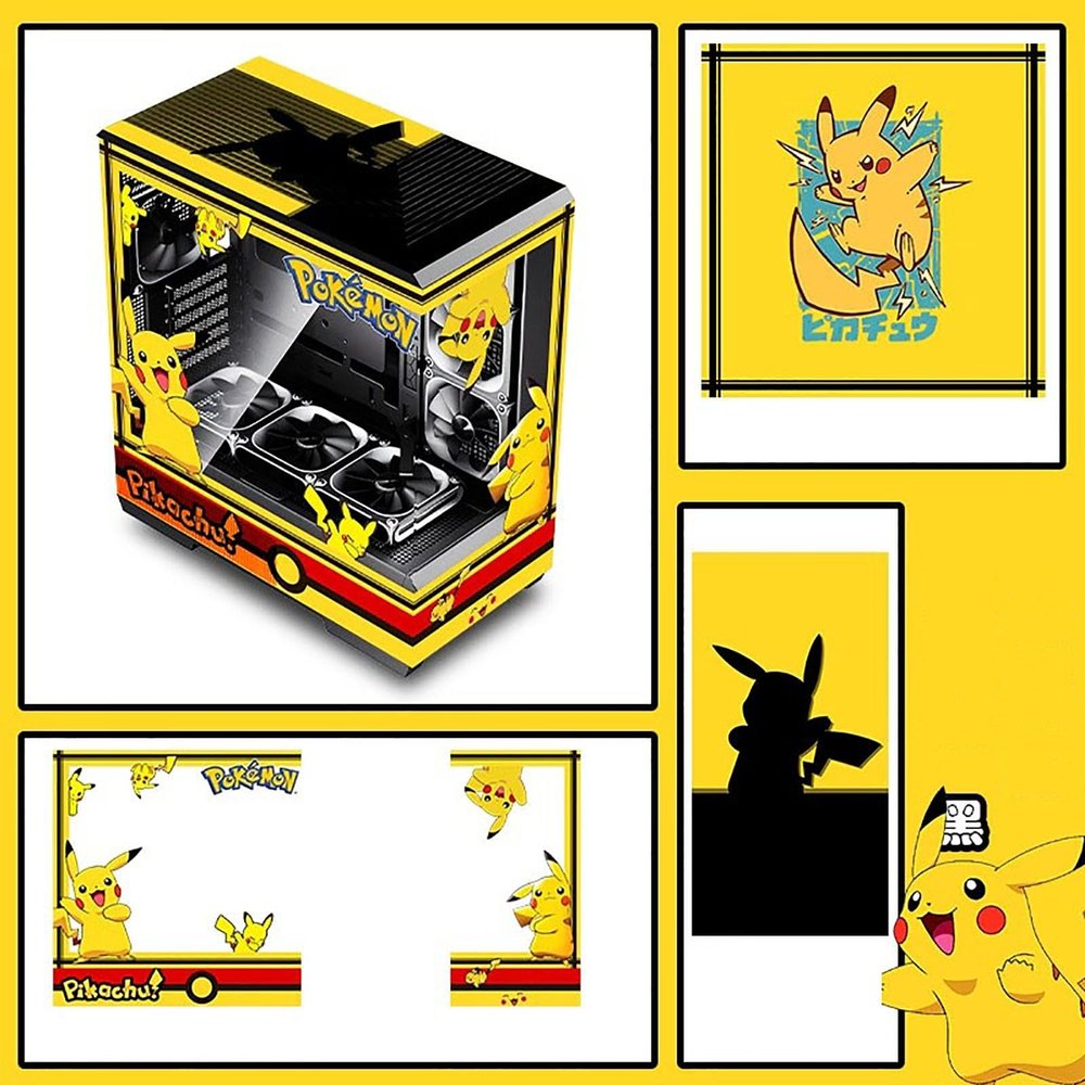 Computer Cases, Mid-Tower PC Gaming Case ATX/M-ATX/ITX - Front I/O TPYE-C Port - Tempered Glass- 10 Fan Installation Position - Water Cooling Installation Ready