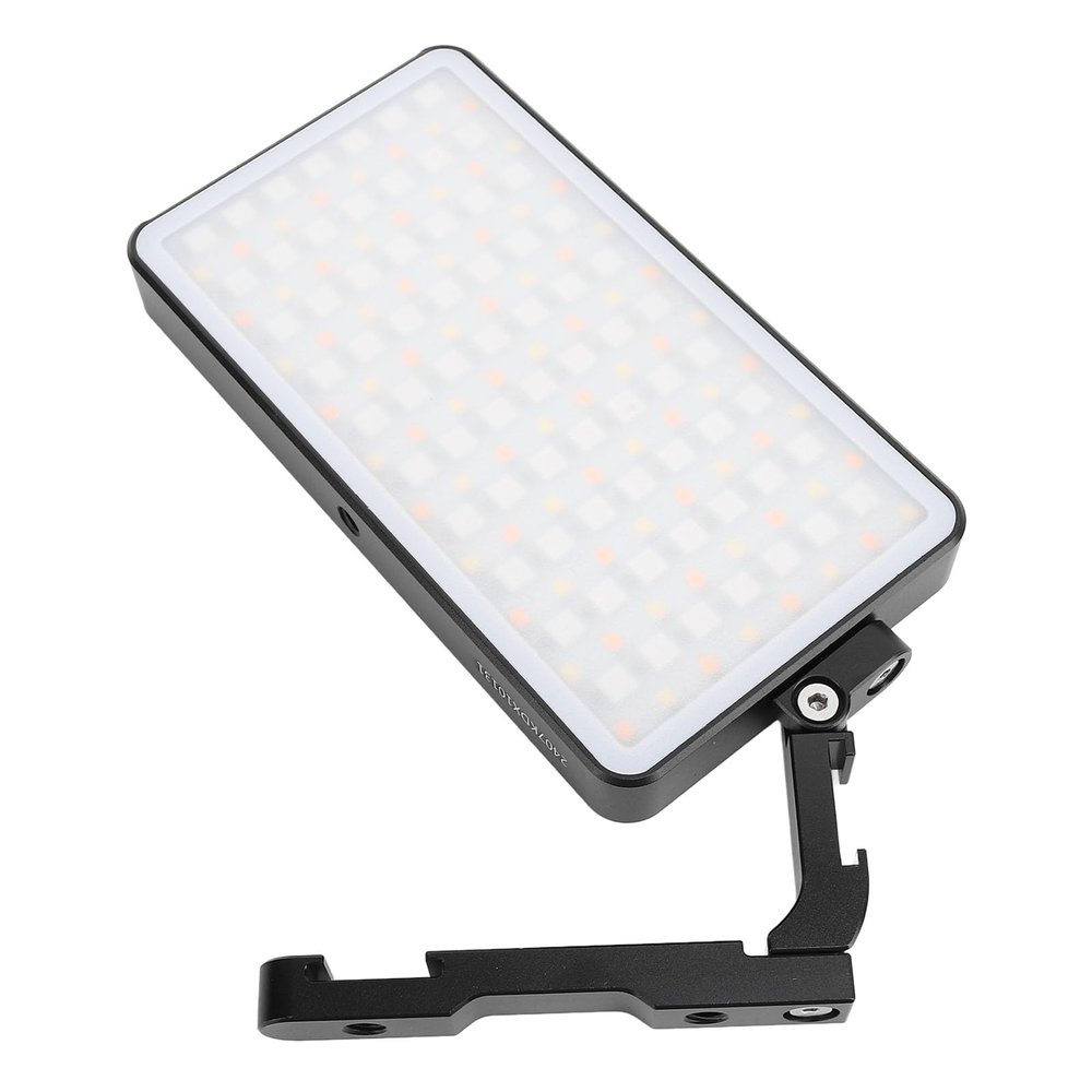 12W RGBWY LED Video Light, Camera Light, Fill Light with Cold Shoe Mount 2700 to 10000K 360 Rotating Stepless Dimming Video Fill Light for Photography