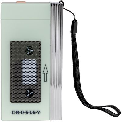 Crosley CR3047A-MT Mini Retro 80's Portable Bluetooth Speaker, Wireless with Microphone, Vintage, Mint