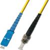Ultra Spec Cables 1FT (0.3M) - Singlemode Simplex Fiber Optic Cable (9/125) - SC to ST view 1