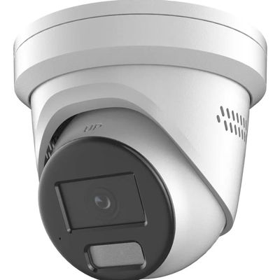 ENS SIP48T3L/28-SU IPC Turret Camera, 4K / 8MP, 2.8mm Fixed Lens, Full-Time Color Night Vision, True WDR, IP67, Active Deterrence, VCA Features