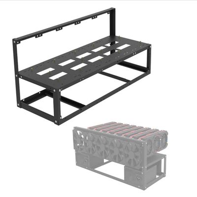 8 GPU Mining Rig Frame, Stainless Steel Mining Case Rig, Stackable Mining Rack, Easy to Install, Strong Structure, Mining Open Air Frame for Crypto Coin