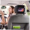 HOMSFOU Tablet Headrest Mount for Car Adjustable Backseat Holder for Phones Tablets Rotatable Cradle Mesh Easy Install Without Tools for Road Trips view 4