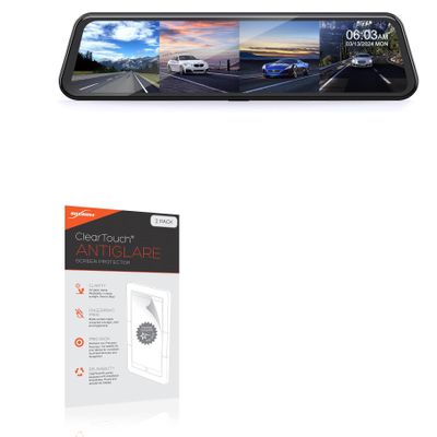 BoxWave Screen Protector Compatible with PRUVEEO H5-4CH Dash Cam - ClearTouch Anti-Glare (2-Pack), Anti-Fingerprint Matte Film Skin