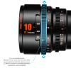 10mm T2.1 Cinema Lens, APS C 260 Degree Ultra Long Focus Large Aperture, Manual Focus Cine Lens for R RP R5 R6 R3, Cinema Lens with Half Frame, Optical Glass, 10mm Focal Length view 2