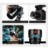 10mm T2.1 Cinema Lens, APS C 260 Degree Ultra Long Focus Large Aperture, Manual Focus Cine Lens for R RP R5 R6 R3, Cinema Lens with Half Frame, Optical Glass, 10mm Focal Length view 3