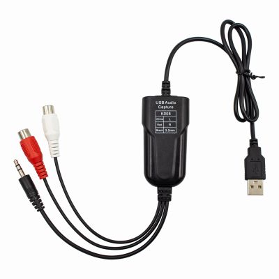 USB Audio Capture Card Grabber for Window 10/11/8/7 / 2000/XP and Vista, SevenAudio Grabber for Vinyl Cassette Tapes,MD, Phono to Digital MP3 Converter from 3.5mm and R/L Audio Connector