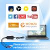 USB Audio Capture Card Grabber for Window 10/11/8/7 / 2000/XP and Vista, SevenAudio Grabber for Vinyl Cassette Tapes,MD, Phono to Digital MP3 Converter from 3.5mm and R/L Audio Connector view 2