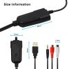 USB Audio Capture Card Grabber for Window 10/11/8/7 / 2000/XP and Vista, SevenAudio Grabber for Vinyl Cassette Tapes,MD, Phono to Digital MP3 Converter from 3.5mm and R/L Audio Connector view 4