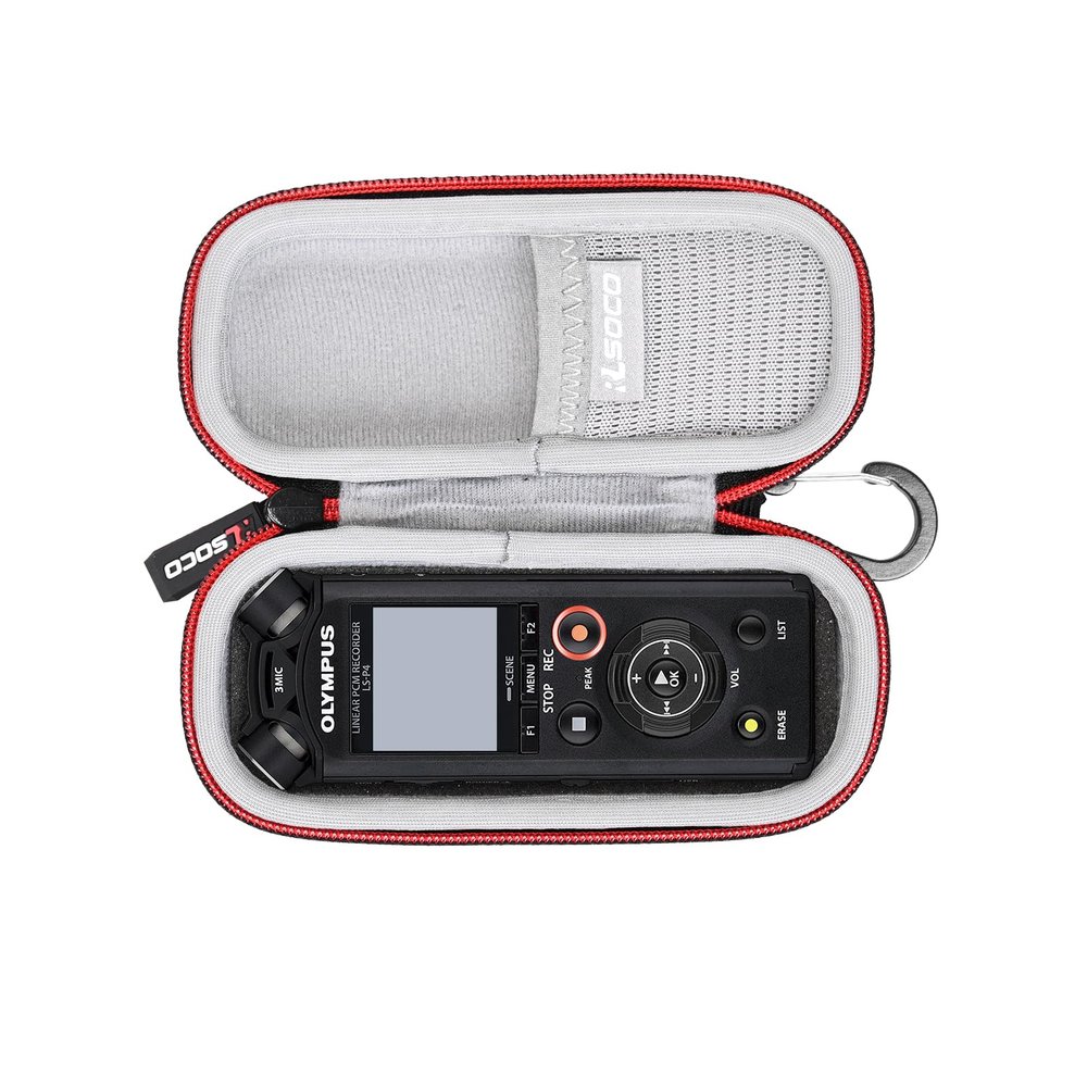 RLSOCO Case for Olympus OM System VN-541PC/WS-883/WS-882/DM-720/DM-750BLK/VN-551PC BLK Digital Voice Recorder & Olympus LS-P5/LS-P4 Linear PCM Recorder & PANASONIC IC Recorder RR-XS370K/RR-XS470-K