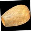 DECHOUS Rustic Lampshade Woven Lamp Shades for Ceiling Lights Asian Style Hanging Woven Lamp Cover view 1