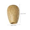 DECHOUS Rustic Lampshade Woven Lamp Shades for Ceiling Lights Asian Style Hanging Woven Lamp Cover view 4