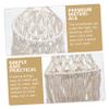 DECHOUS Rustic Cotton Rope Woven Lamp Shade Bohemian Pendant Light for Bedroom Living Room Creative Design Easy to Install Gentle Light Diffusion for Home Hospitality Decor view 3