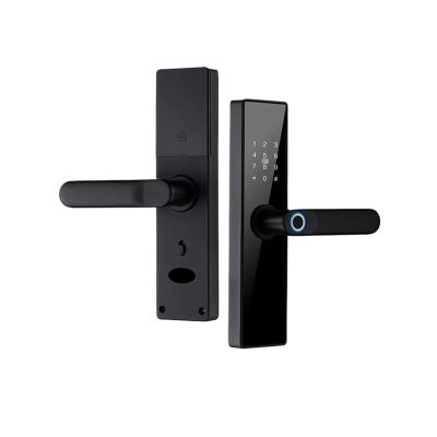 KIEEQGAK TUYA Electronic LockWiFi Smart Door LockFingerprint LockPassword IC Card Key USB Charging Smart Home(160,Red Bronze)