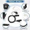 5 Pack XPR3300e XPR3500e 2-Wire Covert Acoustic Tube Surveillance Earpiece with Big PTT Mic for Motorola Two Way Radio XPR3500 XPR3000 XPR3300 dp2400 XIR DP DEP MTP Series Walkie Talkie view 3