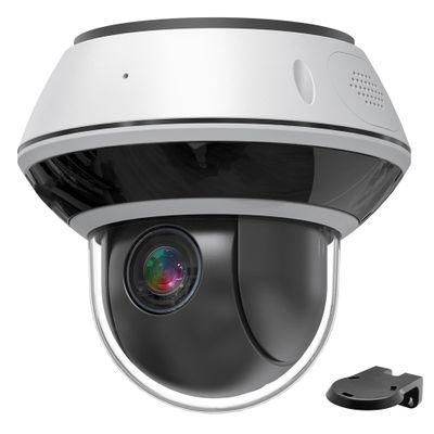 4K 8MP Mini PTZ Dome PoE IP Camera Outdoor Pan Tilt 5X Optical Zoom, 2.7-13.5mm Motorized Varifocal Lens, H.265, Ceiling/Wall Mounting, Compatible with Uniview NVR, NDAA, Black
