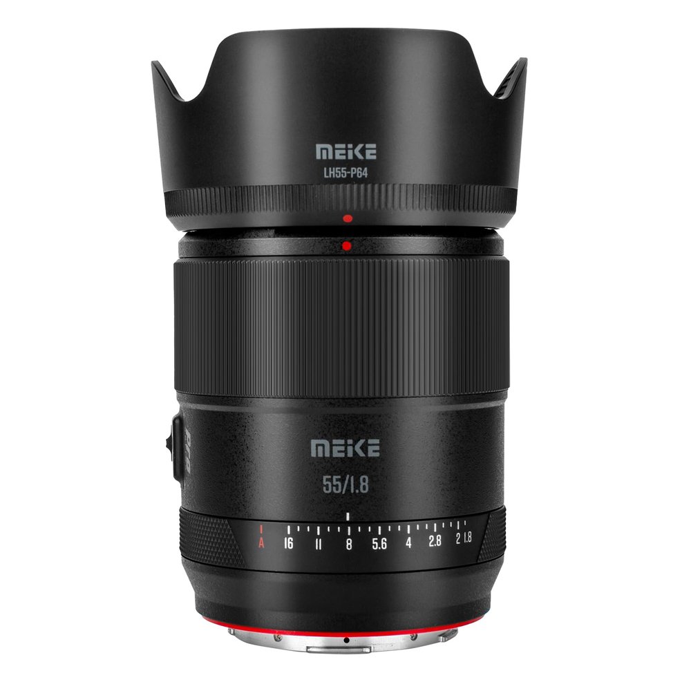 Meike 55mm F1.8 Auto Focus Large Aperture STM Full Frame Standard Prime Portrait Lens Compatible with Panasonic Lumix Sigma L Cameras S1H S1 S5 S5 Mark II S1R S9 FP