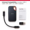 SanDisk 8TB Extreme Portable SSD - Up to 1050MB/s, USB-C, USB 3.2 Gen 2, IP65 Water and Dust Resistance, Updated Firmware - External Solid State Drive - SDSSDE61-8T00-G25 view 4