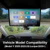 Tlyard Tesla Model Y Accessories 17.3 Inches, Car Roof-Mounted TV with Wi-Fi, Car TV Headrest Monitor for Back Seat, 4K Android Tablet Portable Rear Entertainment System view 2