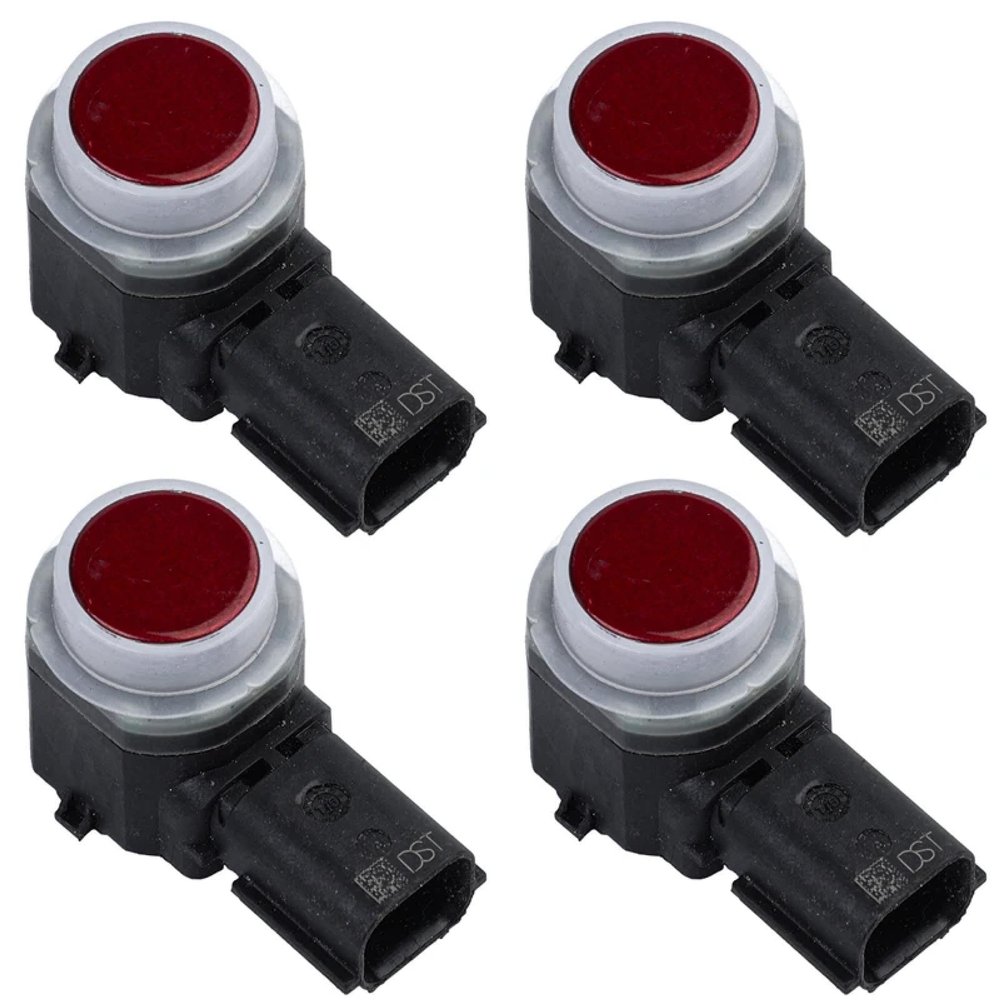 Conpert Parking Sensor for Ford Edge Explorer Fusion Expedition Focus, PDC Parking Sensor FR3T-15K859-AAW/FR3T15K859AAW(4ocs red)