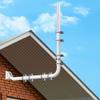 Antenna Mount for Long Wall - Long Eaves Mast Mounting Bracket Kit with 90 Degree Elbows, Extend Pipes, Link Adapters, Screws, Ideal for Outdoor TV Antennas, Starlink Satellite Dishes etc. view 1