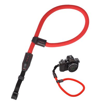  Etsumi VE-2521 Camera Strap, Rope, Hand Strap, For SLR & Mirrorless, Red