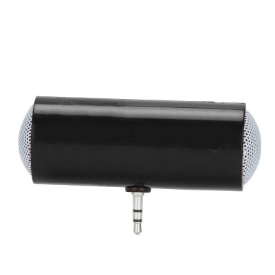 3.5 mm Mini Speaker Portable, Clear Sound Quality, Compact Body, Compatible with Smartphones, Tablets, Laptops, PCs, MP3, and MP4, Easy to Carry, Easy to Use (Black)