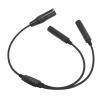 Aviation Headset Adapter Cable, GA Dual Plug to for Airbus 5 Pin XLR Connector, Plug and Play, Material, Compatible with Most Brands, Control in Communications view 4