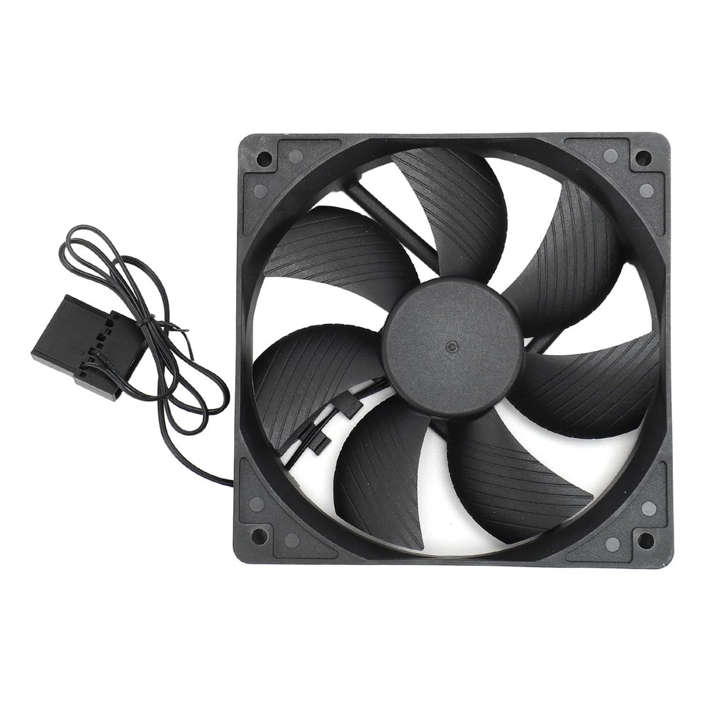 120mm Double Ball Bearing 3000RPM High Speed Quiet 2pin PC Cooling Fan for Projects Requiring Cooling or Ventilation, Advanced Defend with 45cm Cable Length