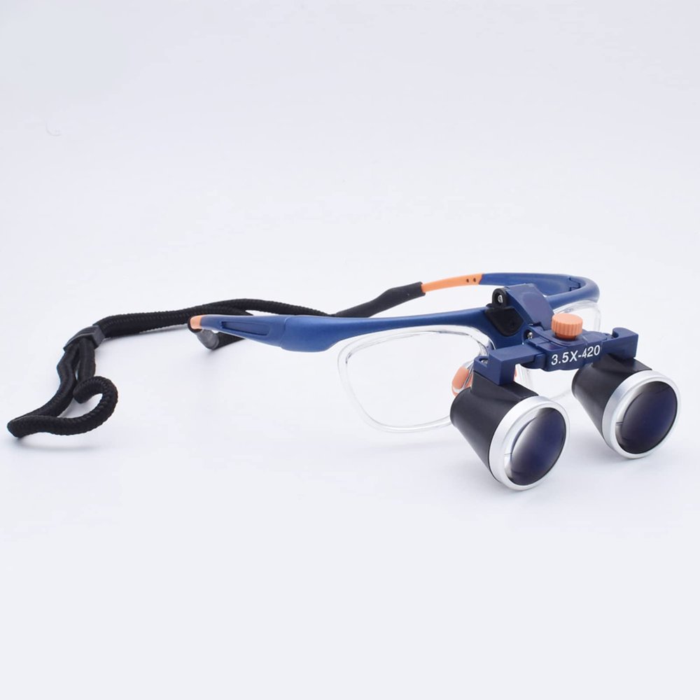 DONGDAWAN Binocular Loupes Glasses Headband Magnifying Glasses Headband, Head Mount Magnifier for Hobby Crafts Close Work