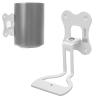 LICAEVEY Speaker Wall Mount Bracket, Rotatable Stable Thicken Metal Space Saving Speaker Accessory for (Black and White) (White) view 1