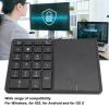 LICAEVEY Cordless Numeric Keypad, 22 Keys BT Number Pad with Touchpad, USB C Rechargeable Numeric Keypad, Support for Win, for Android, for OS X (Black) view 3