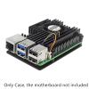 Aluminium Alloy Armor Case with Cooling Fan and Silicone Heatsinks Set for Raspberry Pi 5 Motherboards view 3