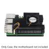 Aluminium Alloy Armor Case with Cooling Fan and Silicone Heatsinks Set for Raspberry Pi 5 Motherboards view 4