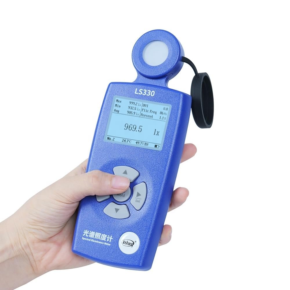 2024 New Model Digital Illuminance Meter Light Meter 1,000,000Lx Luxmeter for Photography Grow Plants Led Photometer Lighting Intensity Brightness Measurement of Lux, CCT, UVI and Other parameters