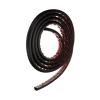 HARFINGTON 8ft Cord Cover Floor W0.3 x H0.3 Inner Channel PVC Hide Extension Cable Floor Wire Hider Wire Covers Protector for Prevent Cable Trips Cables Management, Black view 3